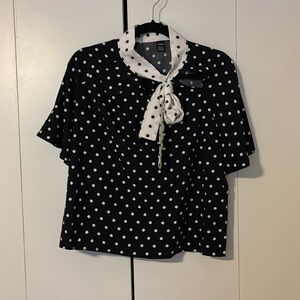 Polka dot blouse